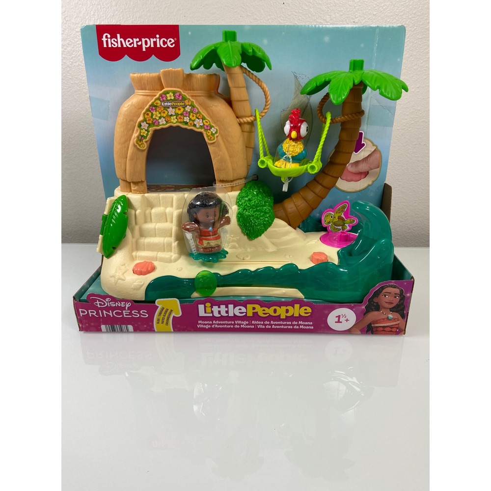 Fisher Price Little‎ People Disney Princess Moana Adventure Village Playset New
